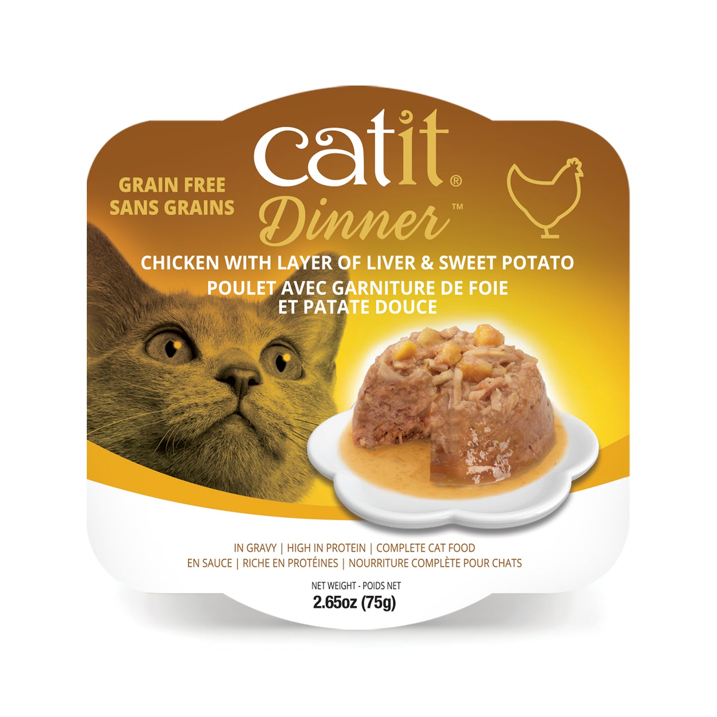 Formule Poulet avec foie et patate douce - Catit Dinner