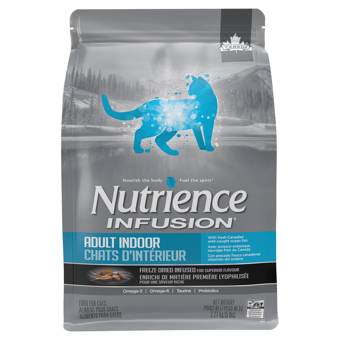 Formule chats adultes d'intérieur, poisson océanique - Nutrience Infusion