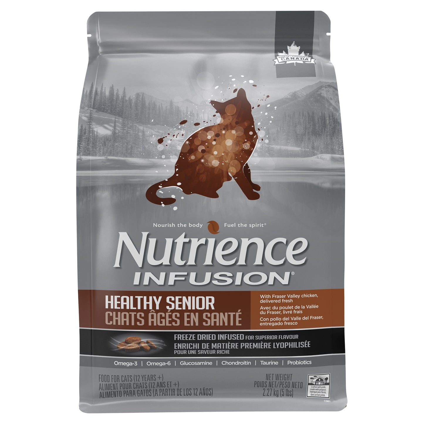 Formule chats âgés en santé, poulet - Nutrience Infusion