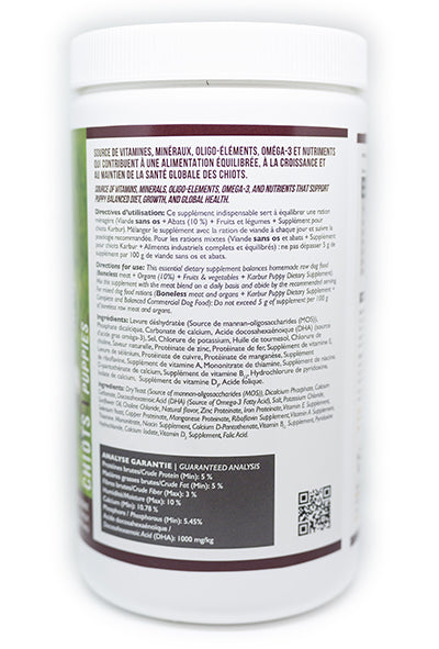 LIQUIDATION Supplément pour chiots - Karbur