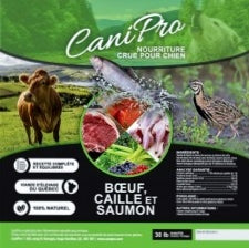 Recette Boeuf, Caille et Saumon - Canipro