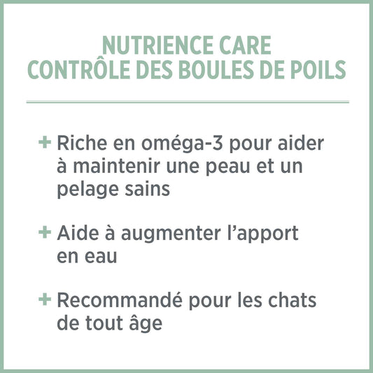 Formule Contrôle des boules de poils pour chat - Nutrience Care