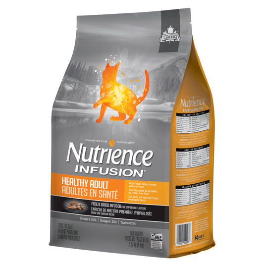 Formule chats adultes en santé, poulet - Nutrience Infusion