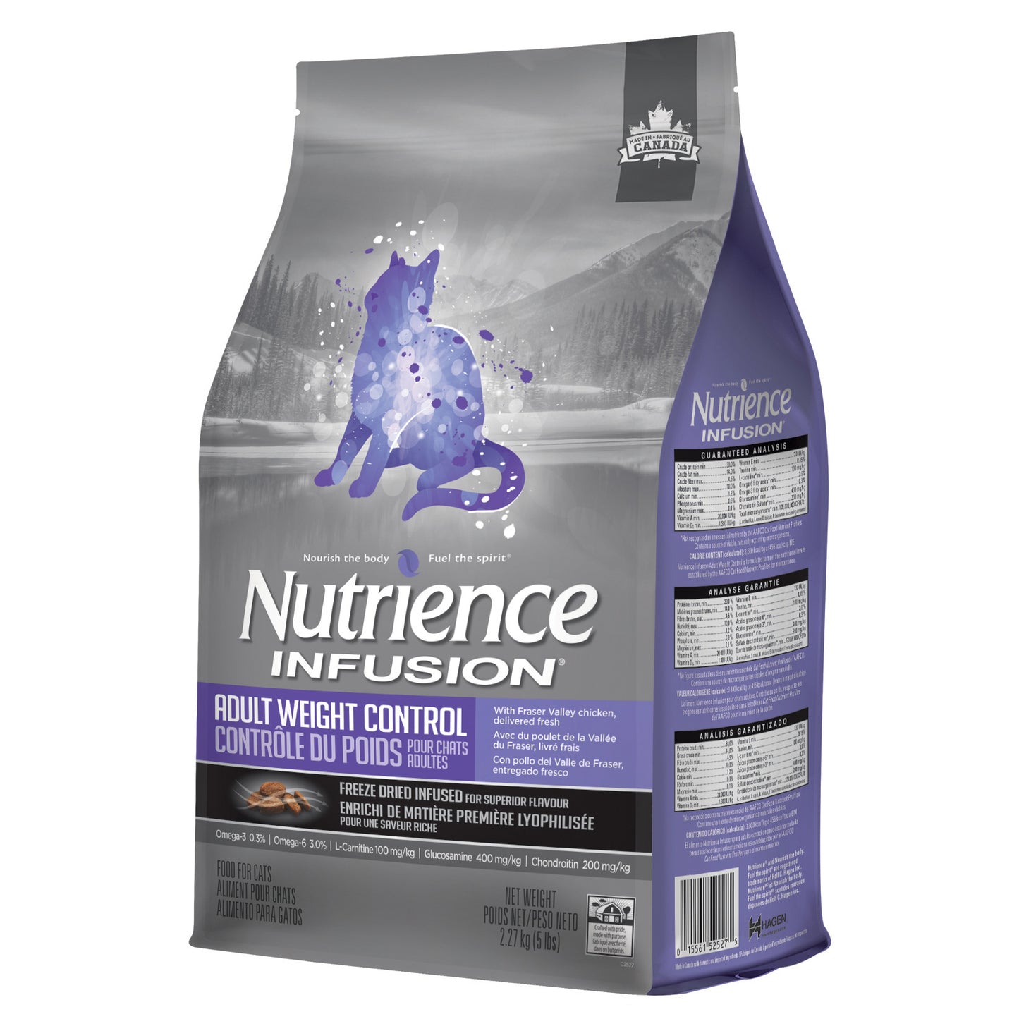 Formule contrôle du poids, poulet pour chat - Nutrience Infusion