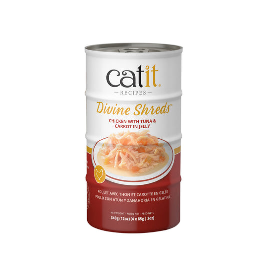 Formule Poulet, thon et carotte - Catit Divine Shreds