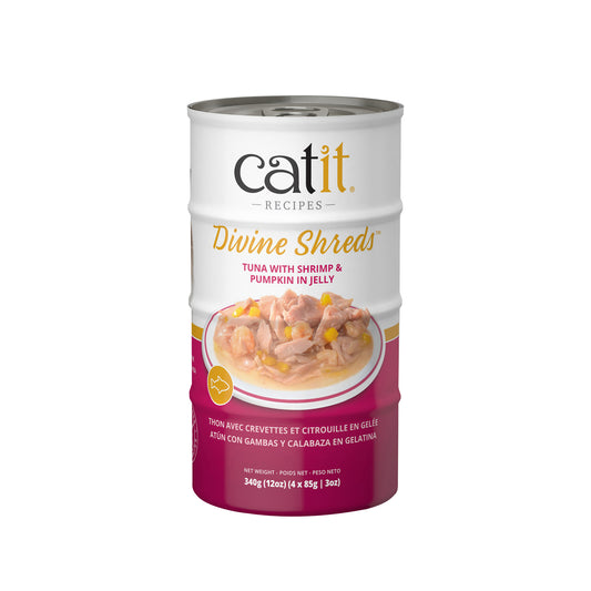 Formule Thon, crevette et citrouille - Catit Divine Shreds