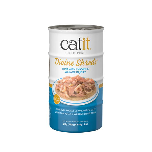Formule Thon, poulet et wakamé - Catit Divine Shreds