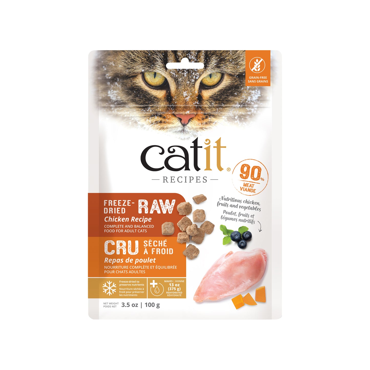 Nourriture Cru séché à froid au poulet - Catit