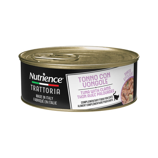 Formule Thon avec Palourde effiloché pour chat - Nutrience Trattoria