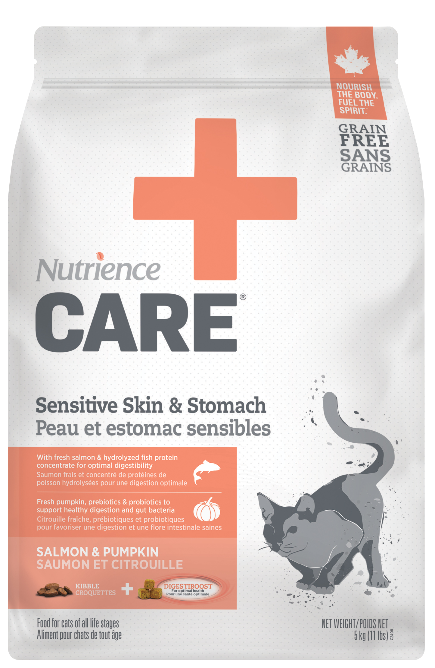 Formule peau et estomac sensibles pour chat - Nutrience Care