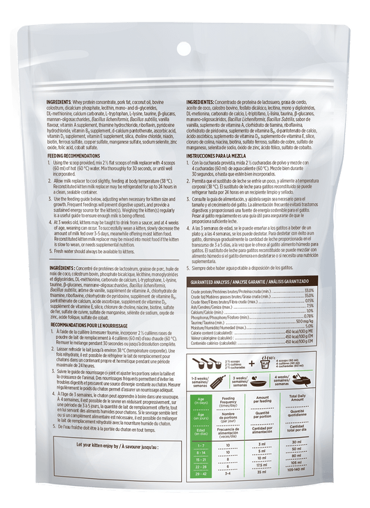 Lait de remplacement pour chatons - Nutrience