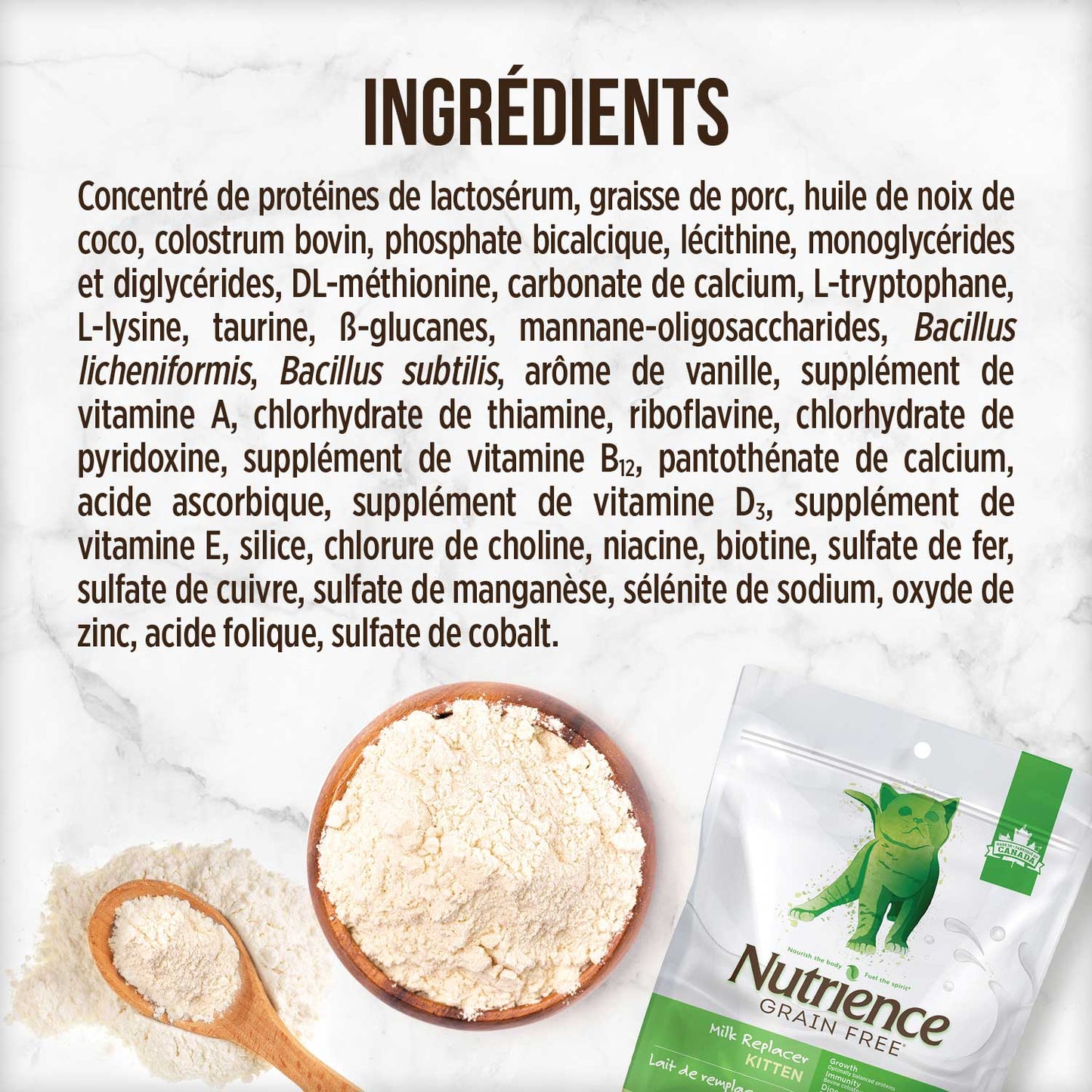 Lait de remplacement pour chatons - Nutrience