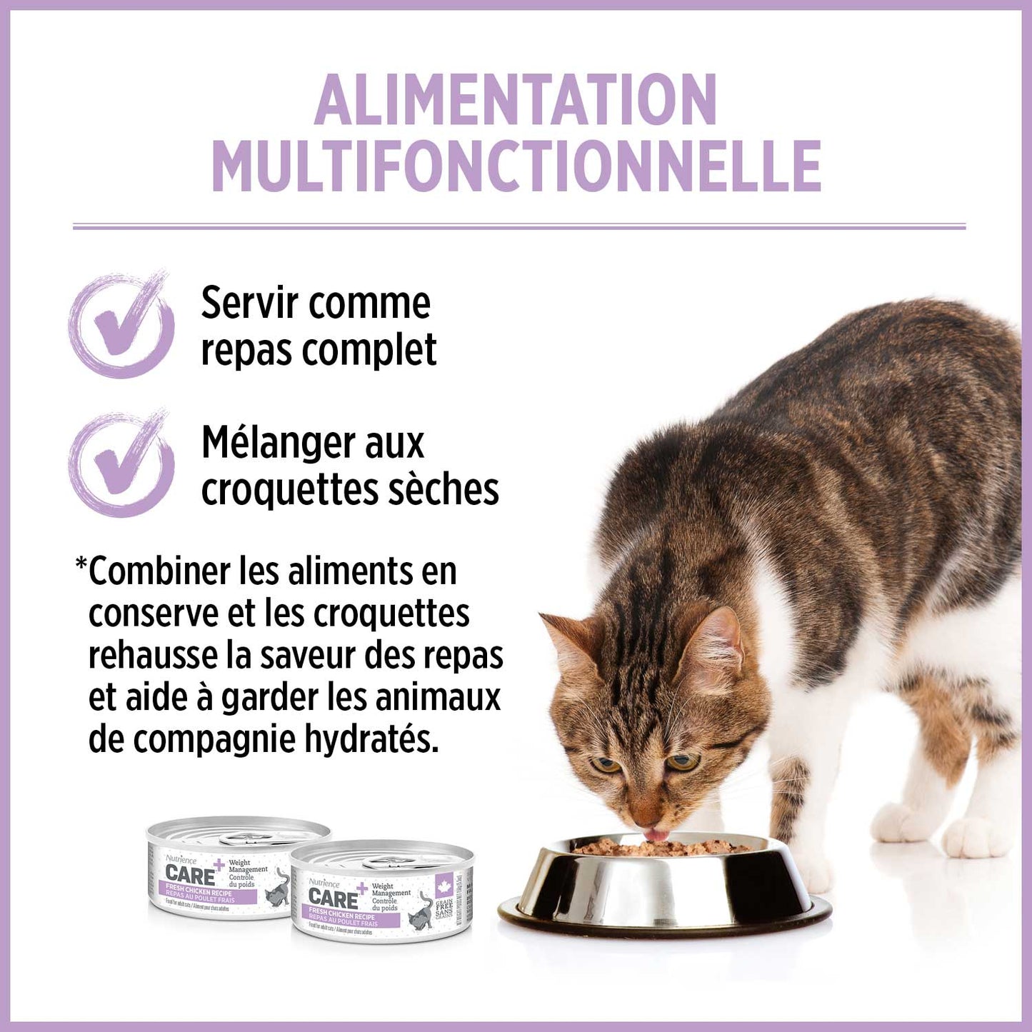 Formule contrôle du poids pour chat - Nutrience Care