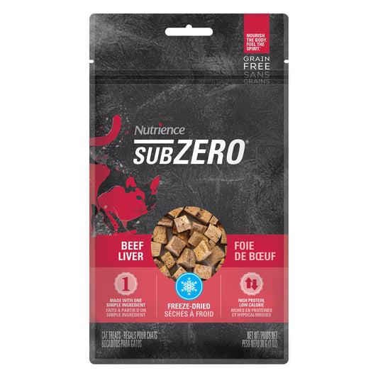 Régals séchés à froid au foie de boeuf pour chat - Nutrience SubZero