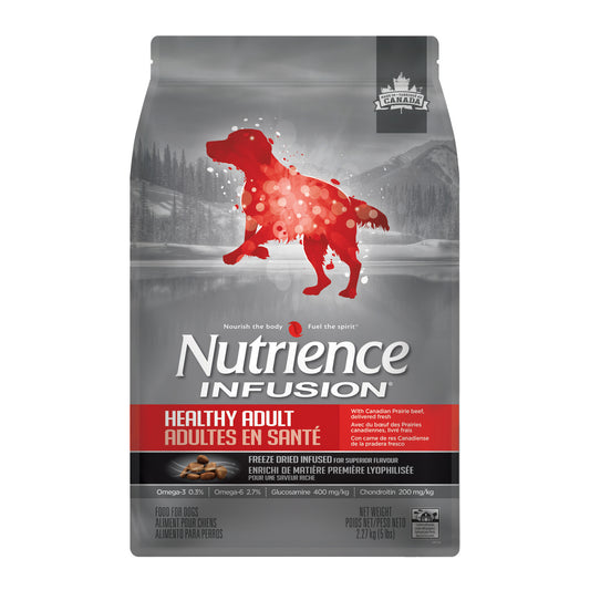 Formule chiens Adultes en santé, boeuf - Nutrience Infusion