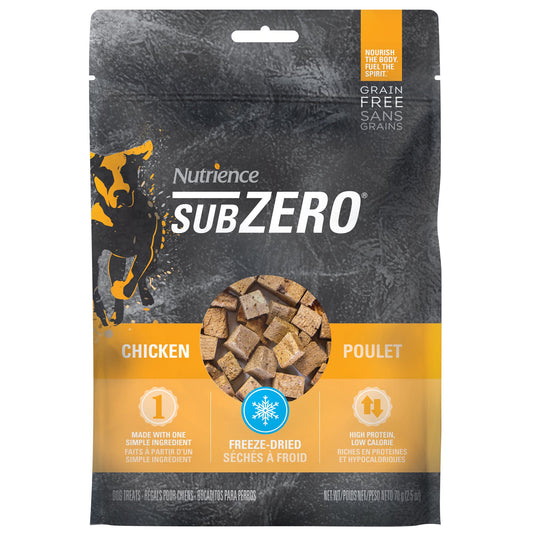 Régals séchés à froid au poulet pour chien - Nutrience SubZero