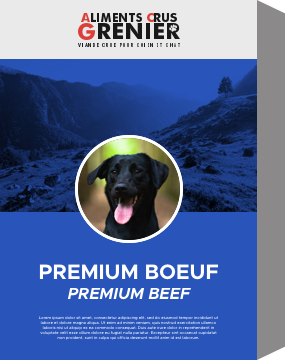 Recette Premium 100% Boeuf - Aliments Crus Grenier