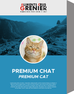 Recette Premium Complet pour chat - Aliments Crus Grenier