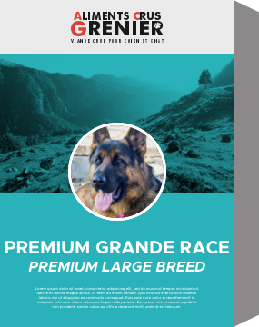 Recette Premium Grande Race - Aliments Crus Grenier