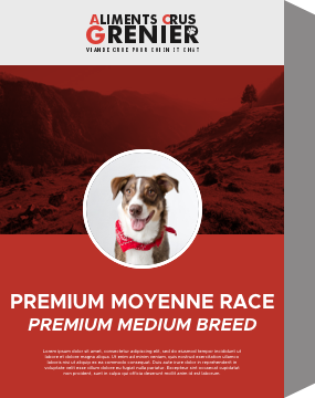 Recette Premium Moyenne Race - Aliments Crus Greniers