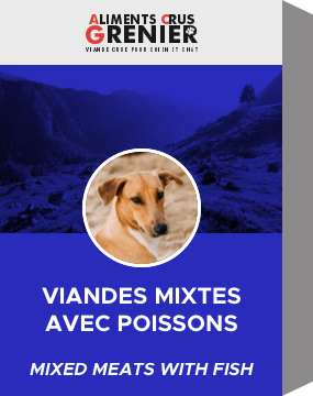 Recette Viande mixtes avec Poissons- Aliments Crus Grenier